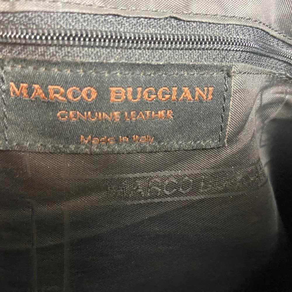 Marco Buggiani Genuine Leather Messenger  Travel  Hobo Bag Italy
